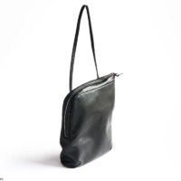 L-zip one handle / black leather