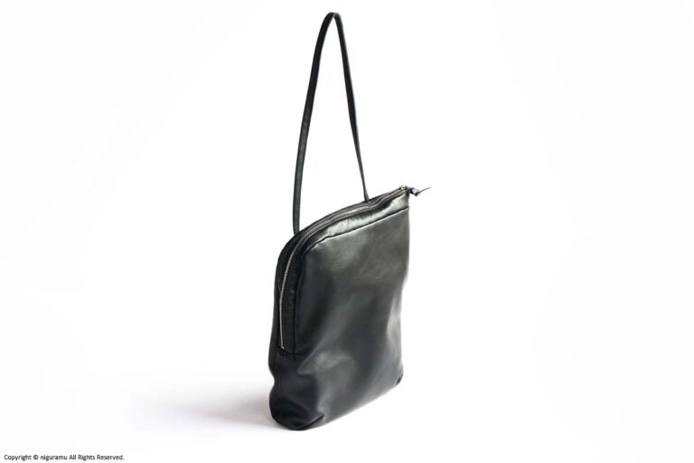 L-zip one handle / black leather