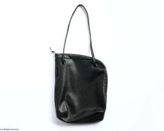 L-zip one handle / black leather