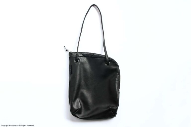 L-zip one handle / black leather