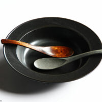 Wooden Chinese spoon / Urushi