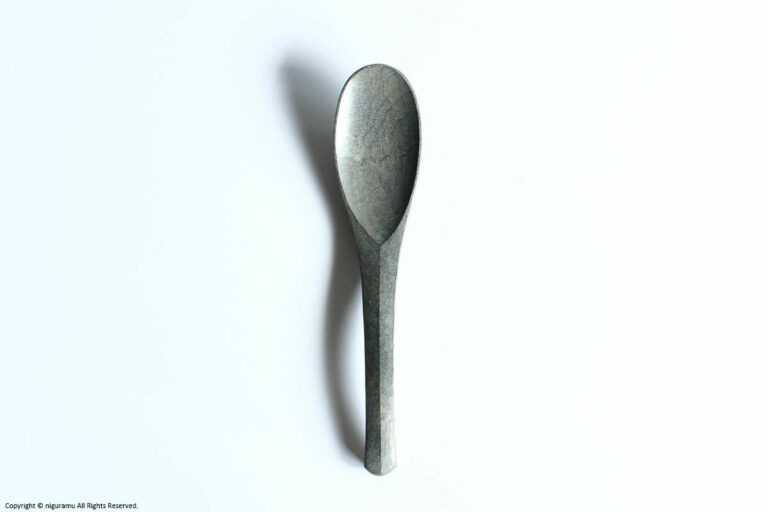 Wooden Chinese spoon / Urushi-Gray