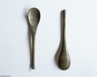 Wooden Japanese spoon / Urushi-Gray