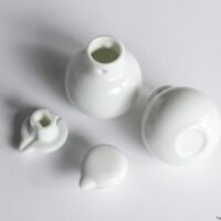 小鳥醤油差し / 白磁