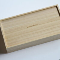 「tissue Box&Tray / natural」裏側