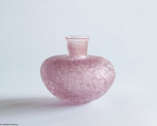 Wide bottom vase , mebuku / pink