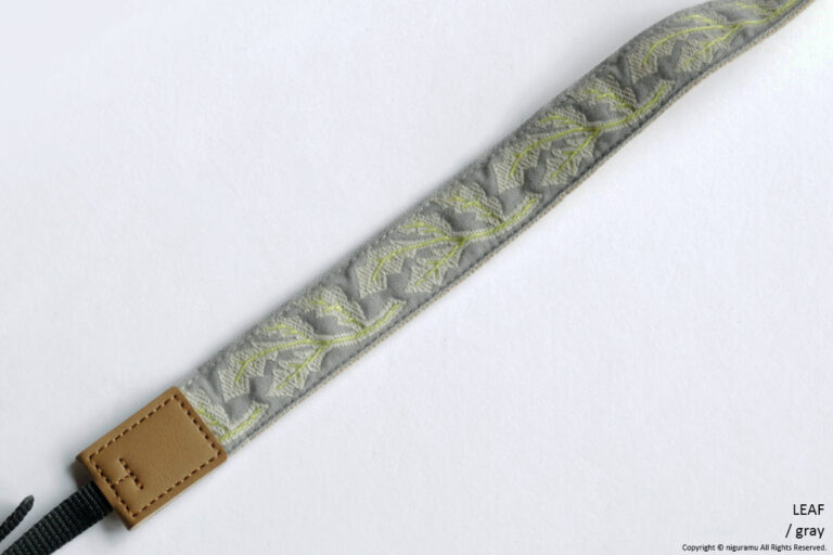 Camera strap, LEAF / gray