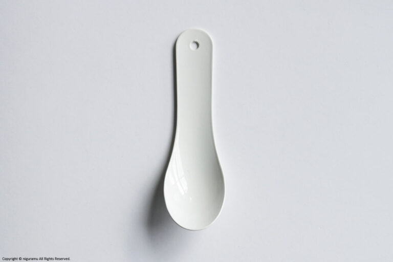 SARO, Chinese spoon Large (enamelled) / White
