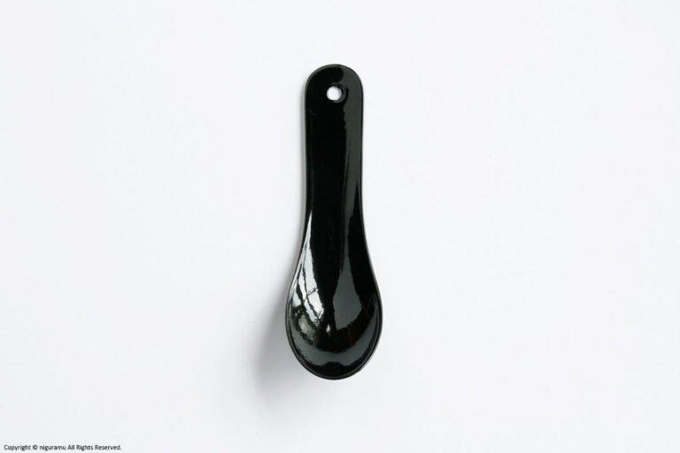 SARO, Chinese spoon Small (enamelled) / Black