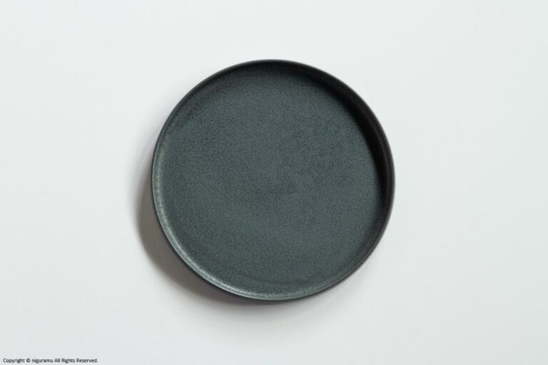 Raised rim plate / gray