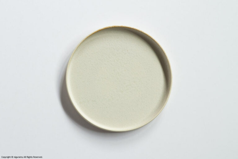 Raised rim plate / white