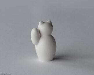 manekineko / 白　（右手/金招き）