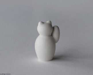 manekineko / 白　（右手/金招き）