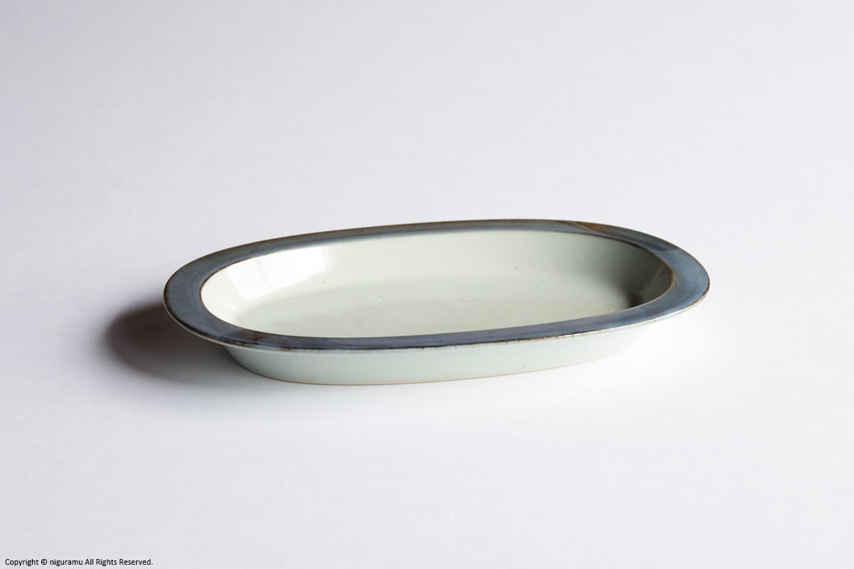 あたら-もの, 楕円皿 / ブルー