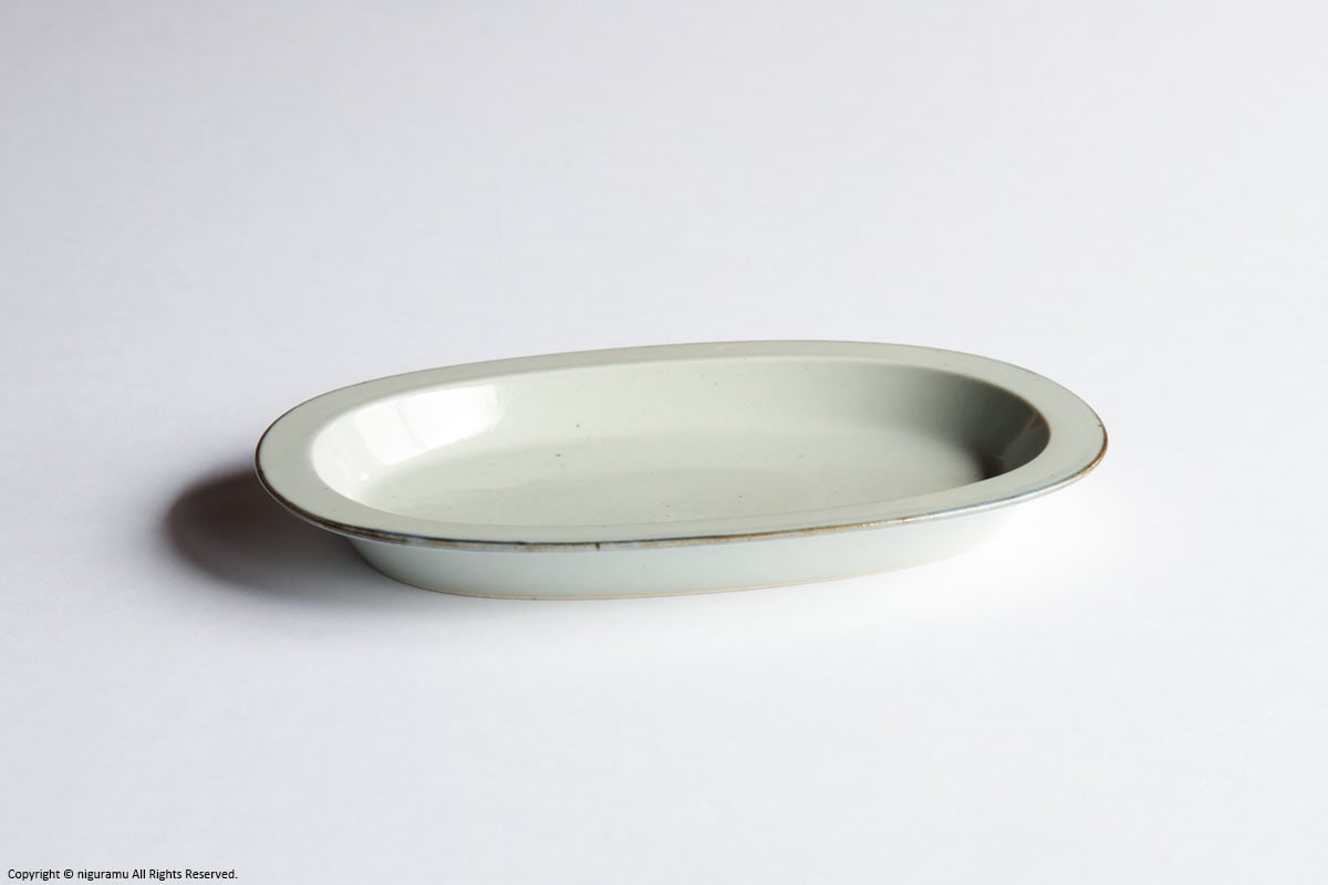 あたら-もの, 楕円皿 / グレー